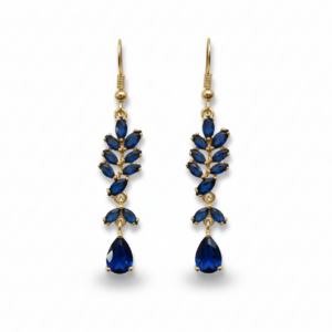 1765687990149 Pendientes Gota de Zafiro (Simulado) Estilo Enredadera